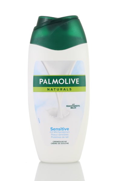 Palmolive Sensitive Creme Dusche 250 Milliliter Inhaltsangabe Rückansicht
