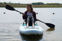 MOAI Kayak Paddel Actionbild Frontansicht