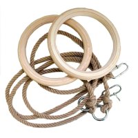 Holzringe mit Seil 18 cm